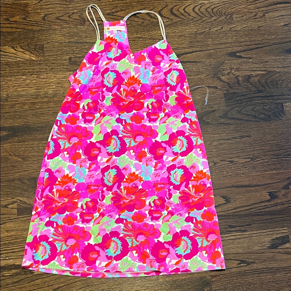 Jude Connally Neon Floral Slip Dress in Pink, Red, Lime, Aqua
